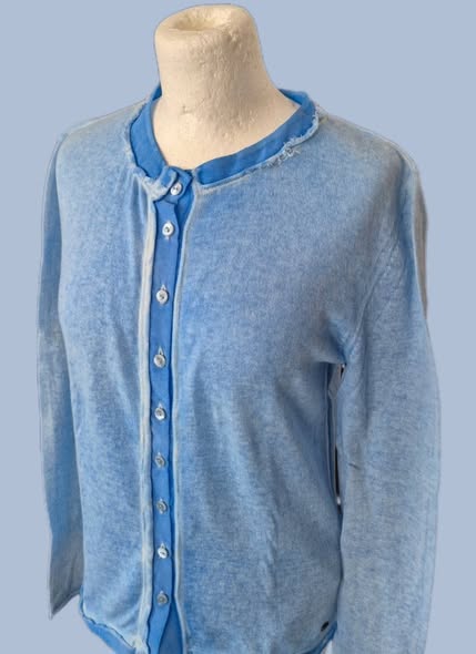 Cardigan " Better Rich " Größe 36 in Hellblau 80% Baumwolle – Bild 2