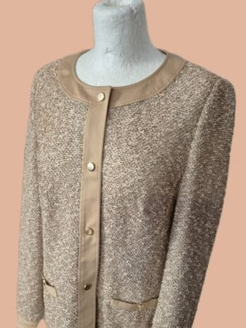 Blazer “ Basler “ Größe 38 in Camel/Offwhite gemustert 96% Baumwolle