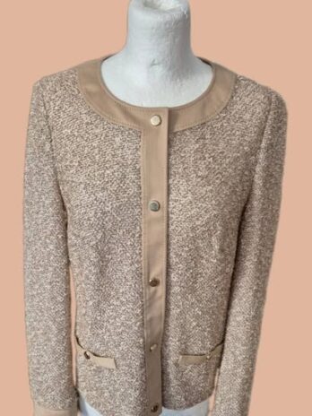 Blazer “ Basler “ Größe 38 in Camel/Offwhite gemustert 96% Baumwolle
