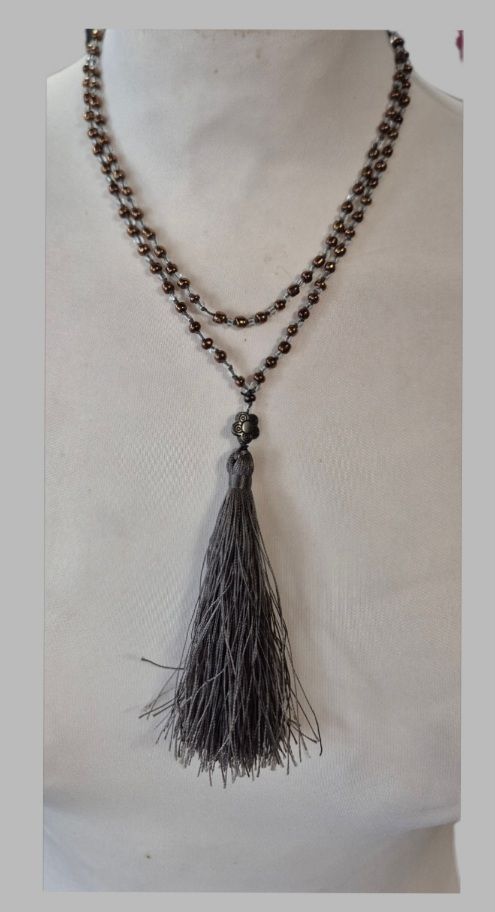 Kette " Bijou Brigitte " in Bronce/Grau