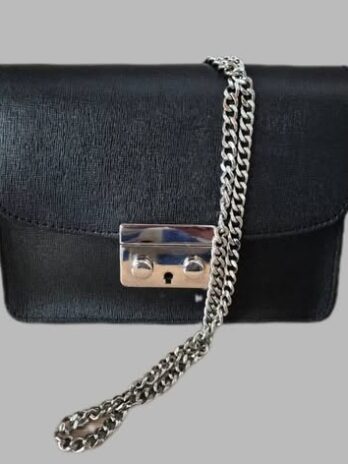 Tasche “ Marina Galanti “ in Schwarz/Leder Breite ca 21cm Höhe ca 16cm