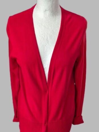 Strickweste “ S. Oliver “ Größe 36 in Rot 60% Viscose 40% Baumwolle verschlusslos
