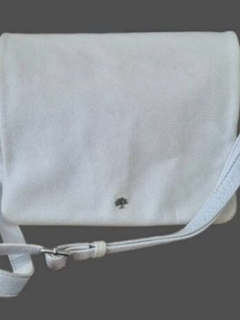 Tasche “ Prato “ in Weiß/Leder Breite ca 24cm Höhe ca 20cm