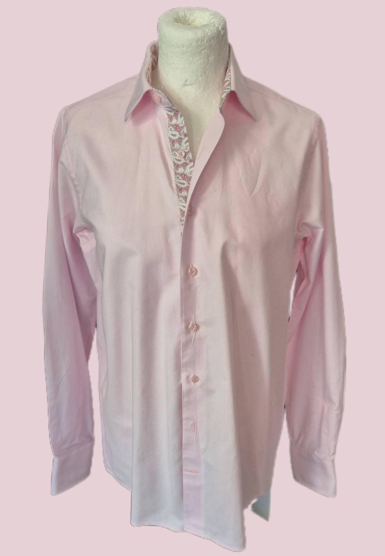 Bluse " Befeni " Größe 38 in Rosa 85% Baumwolle massgeschneidert