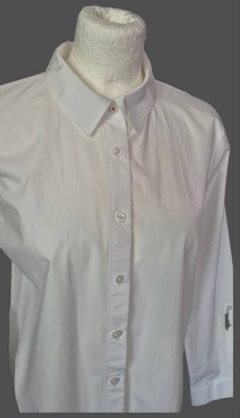 Bluse " Comma " Größe 38 in Weiß Baumwolle – Bild 2