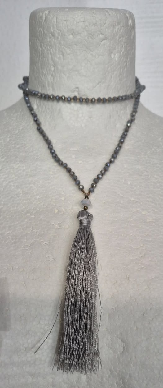 Kette " Bijou Brigitte " in Silbergrau