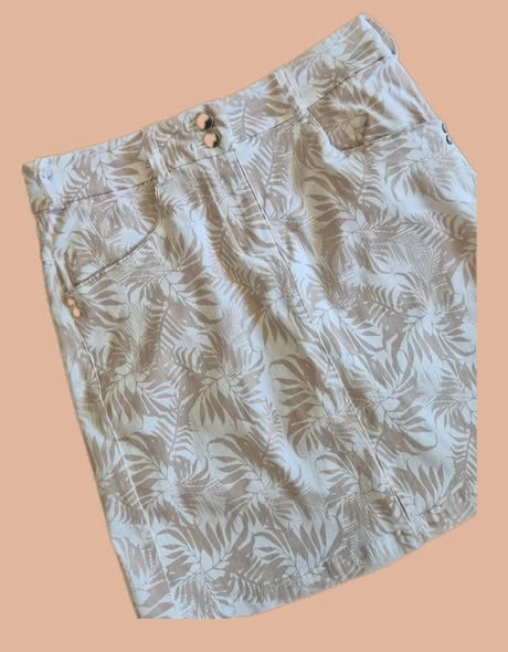 Hosenrock " Cross Sportswear " Größe 36 in Weiß/Taupe gemustert 75% Polyamide – Bild 2