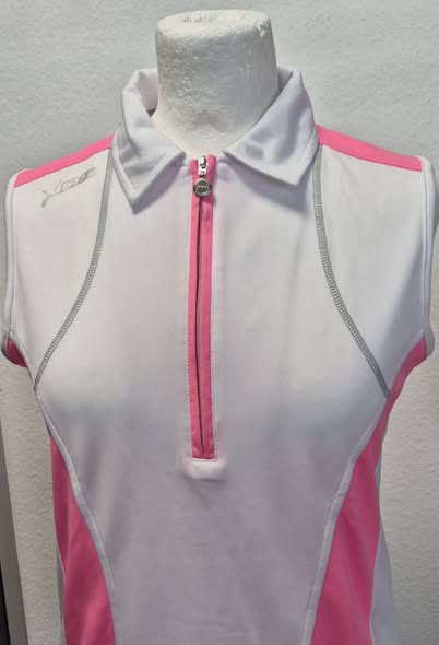 Poloshirt " Daily Sports " Größe 38 in Weiß/Pink – Bild 2