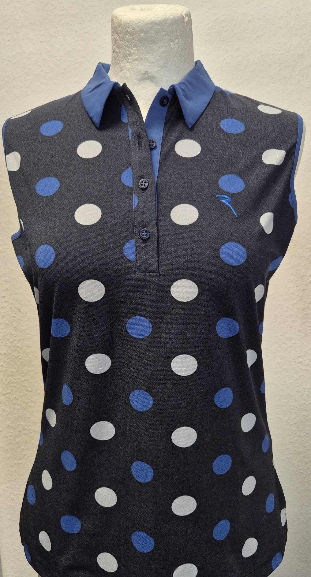 Poloshirt " Chervo " Größe 38 in Dunkelblau/Blau/Hellgrau 81% Polyamide