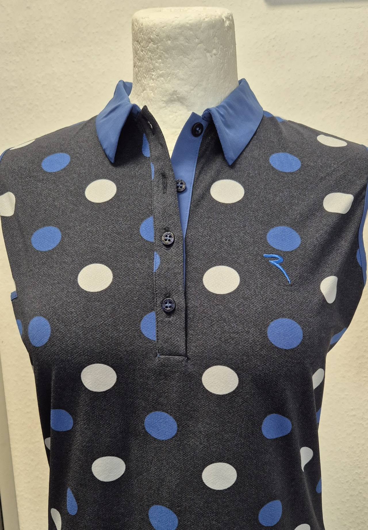 Poloshirt " Chervo " Größe 38 in Dunkelblau/Blau/Hellgrau 81% Polyamide – Bild 2
