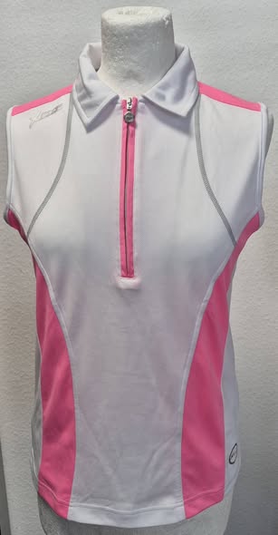 Poloshirt " Daily Sports " Größe 38 in Weiß/Pink