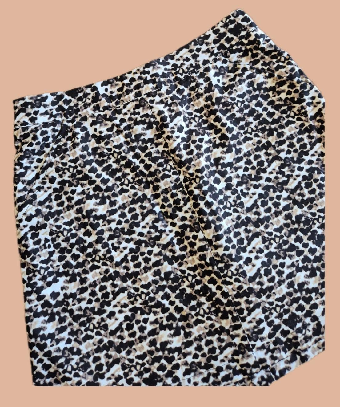 Hosenrock " Daily Sports " Größe 36/38 in Schwarz/Weiß/Mocca elastischer Bund – Bild 2