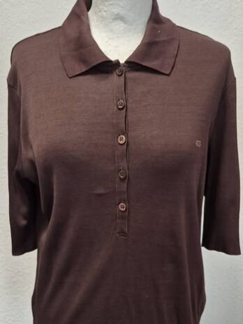 Poloshirt “ Escada Sport “ Größe 38 in Schokobraun 100% Baumwolle