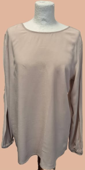 Bluse " YaYa Women " Größe 38 in Taupe 100% Viscose