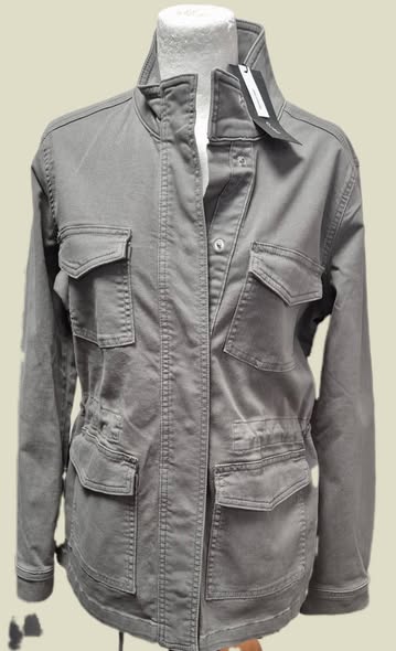 Jeansjacke " Zero " Größe 40 in Khakigrün NEU! 98% Baumwolle