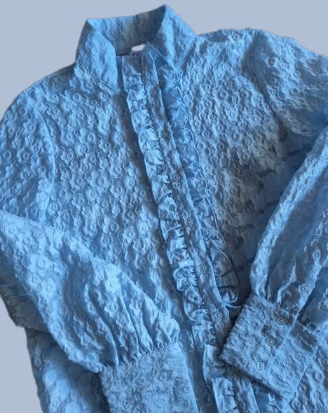 Bluse " Vero Moda " Größe 38 in Hellblau – Bild 2