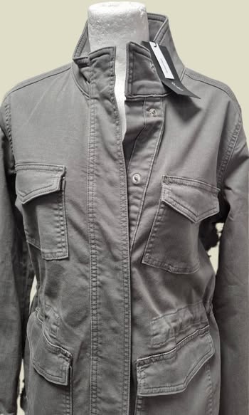 Jeansjacke " Zero " Größe 40 in Khakigrün NEU! 98% Baumwolle – Bild 2
