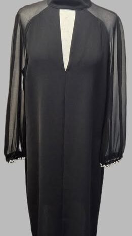 Kleid “ Benetton “ Größe 36 in Schwarz/Perlen