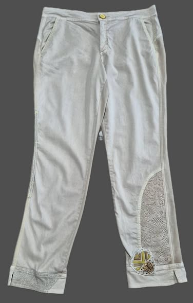 Hose " Elisa Cavaletti " Größe 40 in Schlamm 63% Baumwolle 35% Viscose