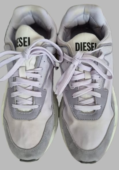 Sneakers " Diesel " Größe 40,5 in Flieder/Hellgrau/Leder/Textil NEU!