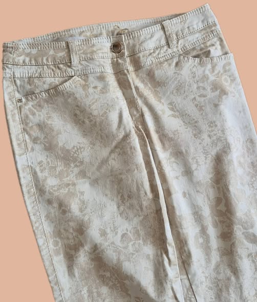 Jeans " Gerry Weber " Größe 36 in Beige/Floral gemustert – Bild 2
