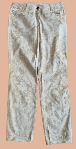 Jeans " Gerry Weber " Größe 36 in Beige/Floral gemustert