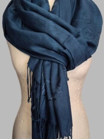 Pashmina “ Made in Italy “ in Petrol