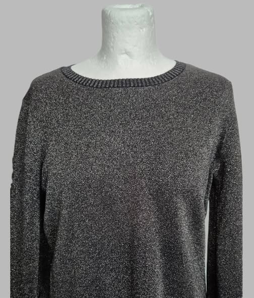Pulli " Armani ExChange " Größe 36 in Schwarz/Silber/Lurex – Bild 2