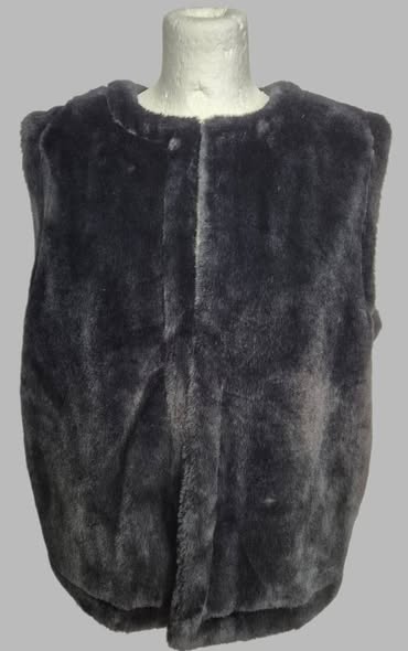Gilet " Broadway " Größe 38 in Schwarz/Webpelz
