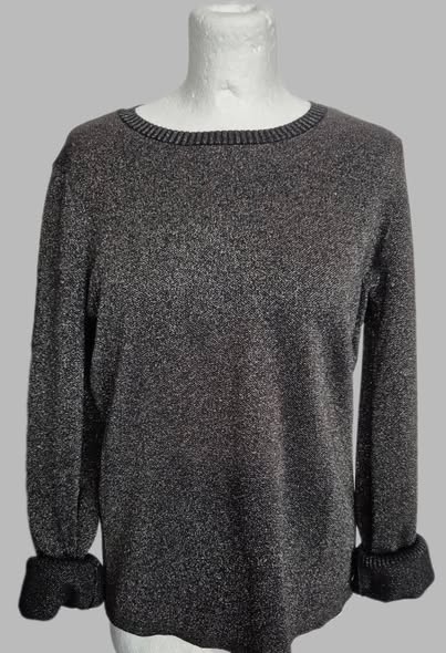 Pulli " Armani ExChange " Größe 36 in Schwarz/Silber/Lurex