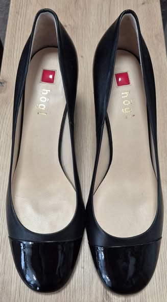 Pumps " Högl " Größe 38,5 in Schwarz/Leder NEU!