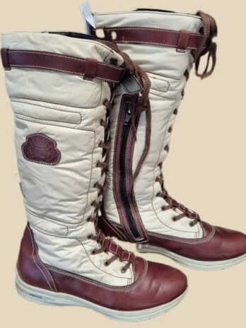 Stiefel “ Geox “ Größe 38 in Schokobraun/Beige/Leder/Textil