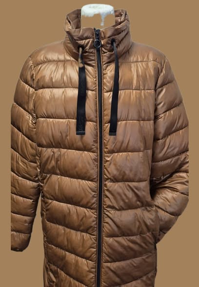 Steppmantel " Esprit " Größe 40 in Cognac – Bild 2