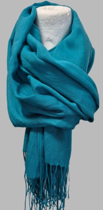 Pashmina " Codello " in Petrol 35% Viscose