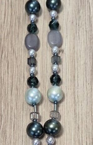 Kette “ Bonita “ in Petrol/Silber