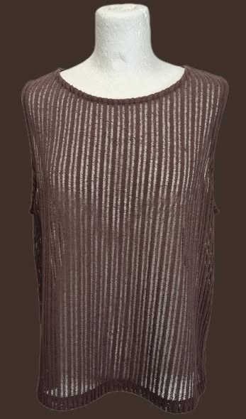 Weste & Top “ S. Oliver “ Größe 40 in Schokobraun 73% Viscose