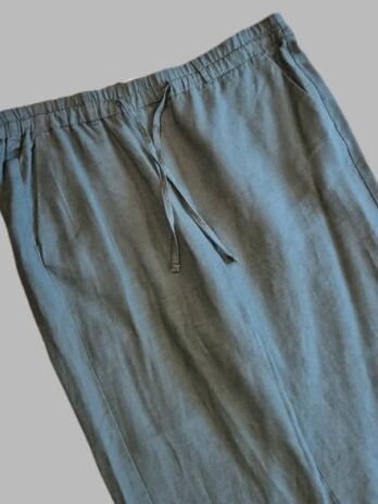 Hose “ Marc O` Polo “ Größe 44/46 in Tannengrün elastischer Bund 100% Leinen