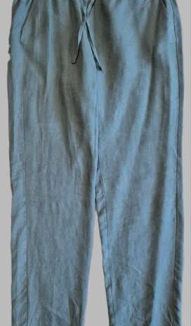 Hose “ Marc O` Polo “ Größe 44/46 in Tannengrün elastischer Bund 100% Leinen