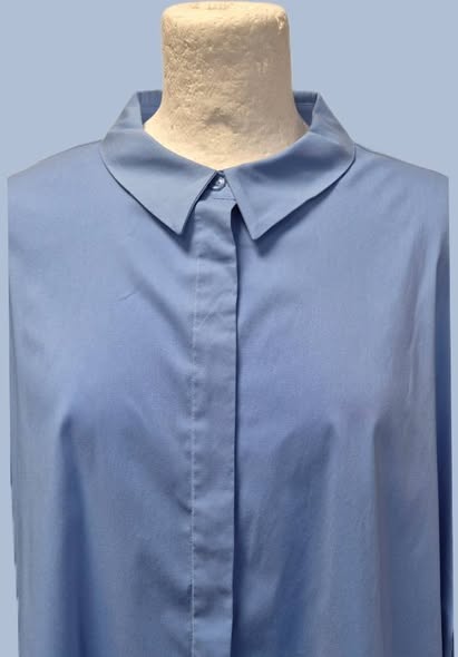 Bluse " Comma " Größe 46 in Aquablau – Bild 2