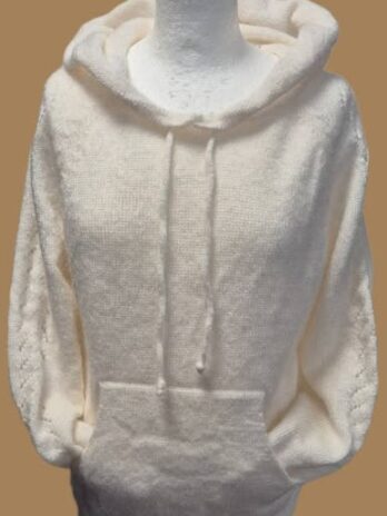 Hoodie “ Made in Italy “ Größe 38 in Offwhite