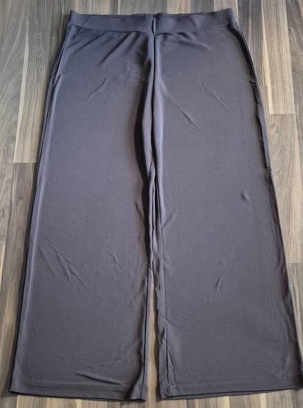 Hose " Comma " Größe 46 in Schokobraun elastischer Bund weites Bein Viscose