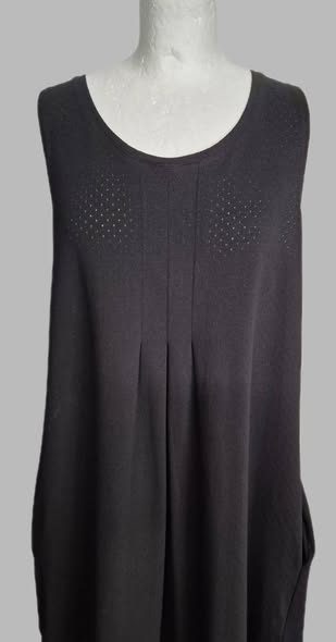 Kleid " Gudrun Sjöden " Größe 38 in Schwarz seitliche Eingriffstaschen 47% Baumwolle 47% Modal – Bild 2