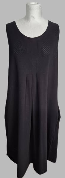 Kleid " Gudrun Sjöden " Größe 38 in Schwarz seitliche Eingriffstaschen 47% Baumwolle 47% Modal