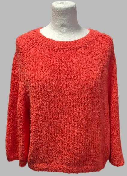 Pulli " Monari " Größe 36/38 in Coralle 80% Baumwolle