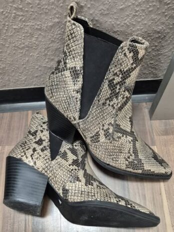 Booties “ Kate Gray “ Größe 37 in Beige/Braun/Animalprint Leder