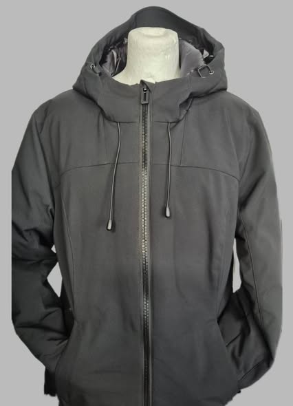 Jacke mit Kapuze " Northland " Größe 40 in Schwarz wasserabweisend warm gefüttert – Bild 2
