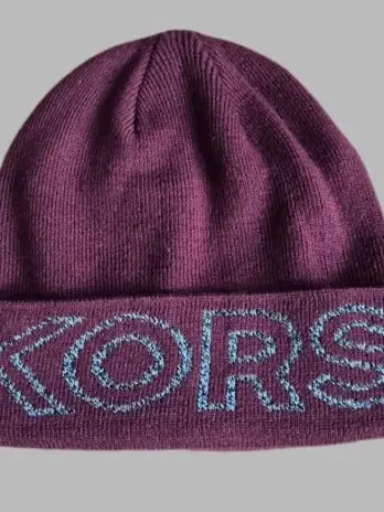 Haube “ Michael Kors “ Größe OS in Burgundy/Grau Logoprint