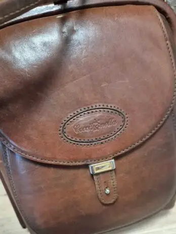 Tasche “ Coccinella Vintage “ in Schokobraun/Leder Breite ca 22cm Höhe ca 21cm