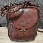 Tasche “ Coccinella Vintage “ in Schokobraun/Leder Breite ca 22cm Höhe ca 21cm