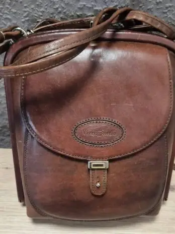 Tasche “ Coccinella Vintage “ in Schokobraun/Leder Breite ca 22cm Höhe ca 21cm